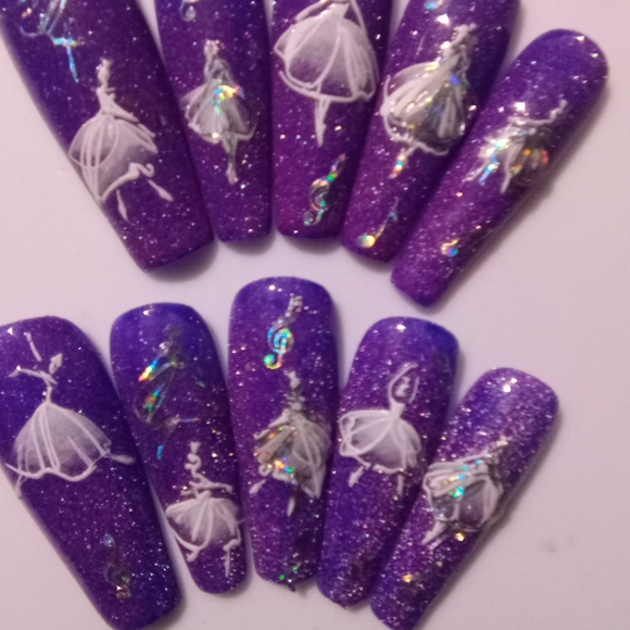 Other - Holo dancers press on nails